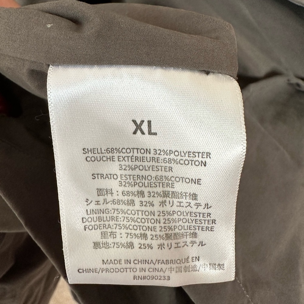 FEAR OF GOD ESSENTIALS Cotton Blend Shirt-Coat Trench XL NWOT - Picture 14 of 15